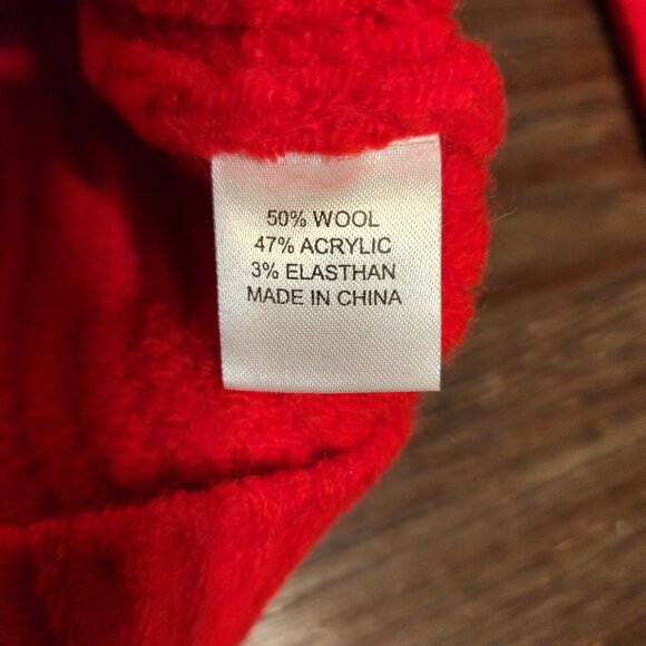 Tuckernuck Red Fringe Caswell Sweater NWT Med - Picture 10 of 11